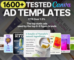 1,600+ Winning Static Ad Canva Templates That Generate 3+ ROAS